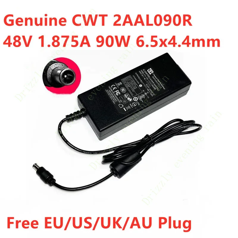 Подлинный для CWT 2AAL090R 48 В 1 875 А 90 Вт 6 5x4 4 мм CAM 090481 Адаптер переменного тока