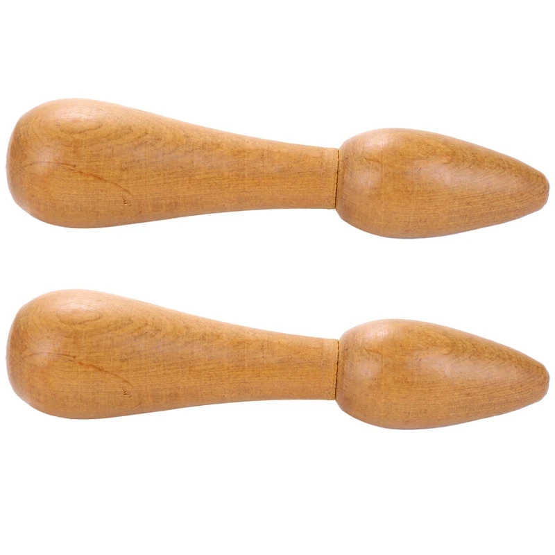

2X Health Care Wooden Massage Stick Sandalwood Massager Acupuncture Massage Rod Acupuncture Point Rod Foot Care Tool