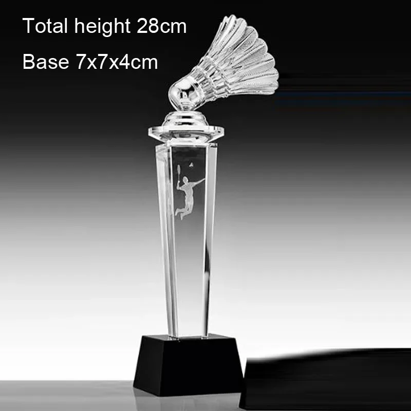 

Хрустальный трофей для бадминтона