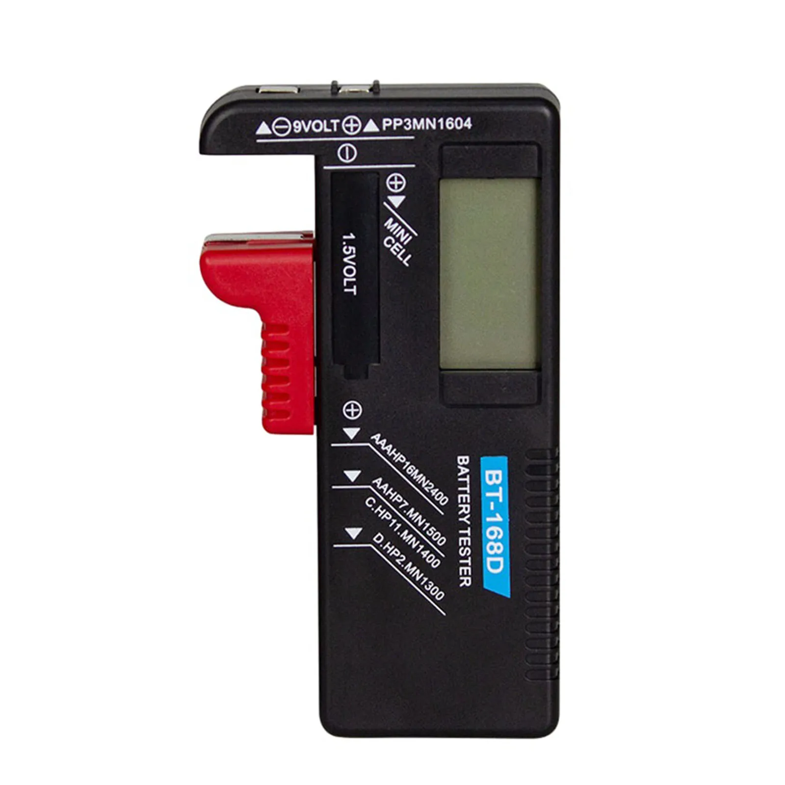 

Universal Battery Tester, Compatible with AA, AAA, C, D, 1 5V, 9V Batteries, Digital Display, Fast and Accurate