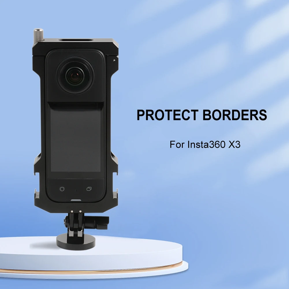 

Protective Frame Case Aluminum Alloy Protective Housing Shockproof Action Camera Accessories with Wrench for Insta360 X3