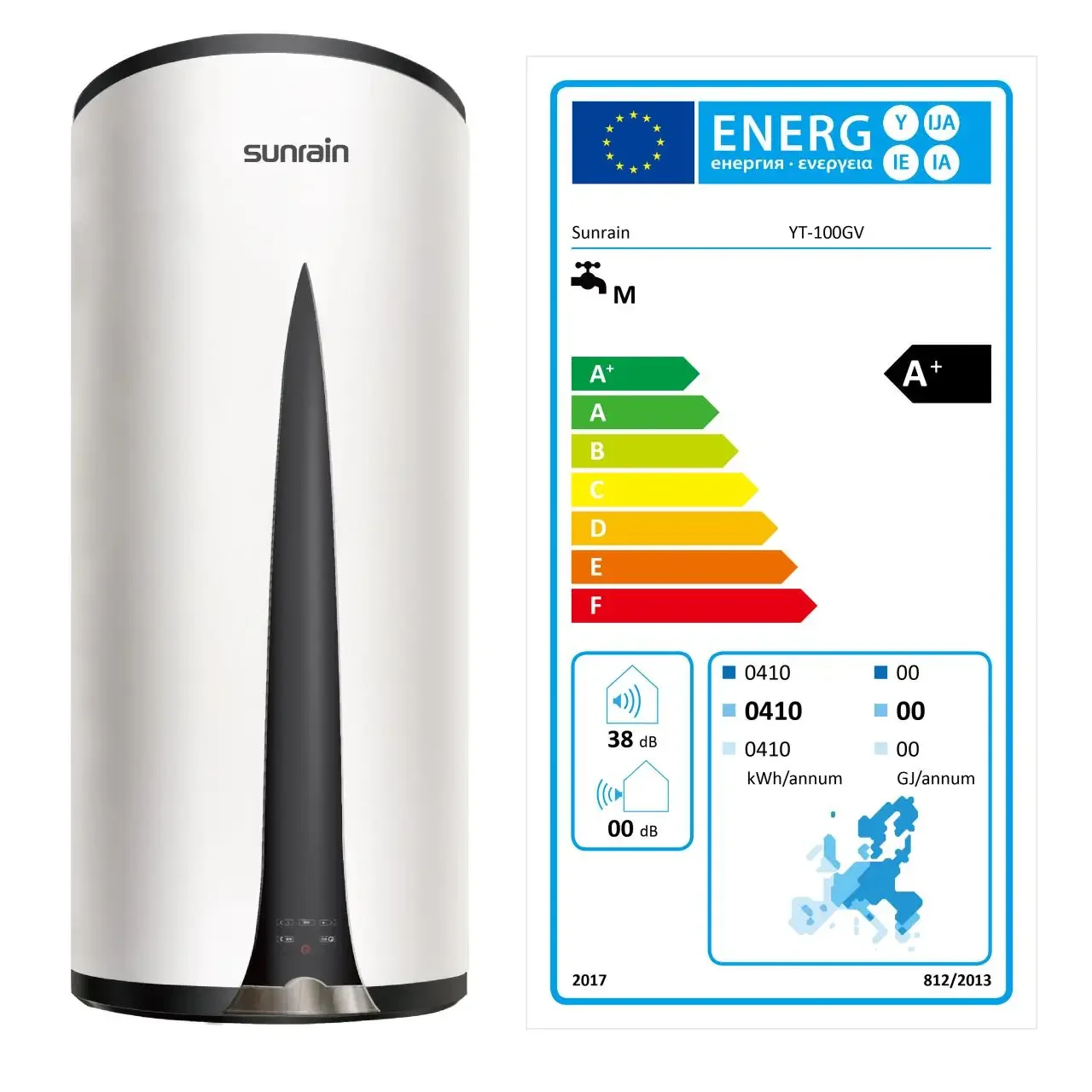 60/80/100L Chauffe eau Thermodynamique Boiler WIFI