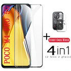 Защитное стекло для POCO M4 Pro, полная защита экрана для POCO M4 Pro, закаленное стекло для POCO M4 M3 X3 Pro F3 X3 GT, пленка для объектива