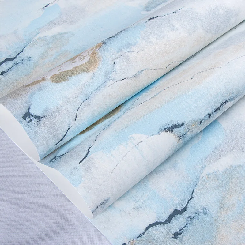 

Limited-Time Free Shipping Simple Xiangyun Non-Woven Chinese Wallpaper Classical Living Room Bedroom Study Background Wall