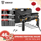 Многофункциональный перфоратор DEKO DKRH26H2, с BMC и 6 шт. аксессуаров, электрический перфоратор для сноса, ударный перфоратор, электроинструменты