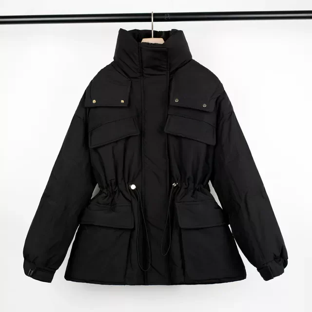 

Новинка 90%, зимняя куртка с капюшоном из натурального меха енота, женское пуховое пальто на белом утином пуху, пушистые парки с поясом, зимни...