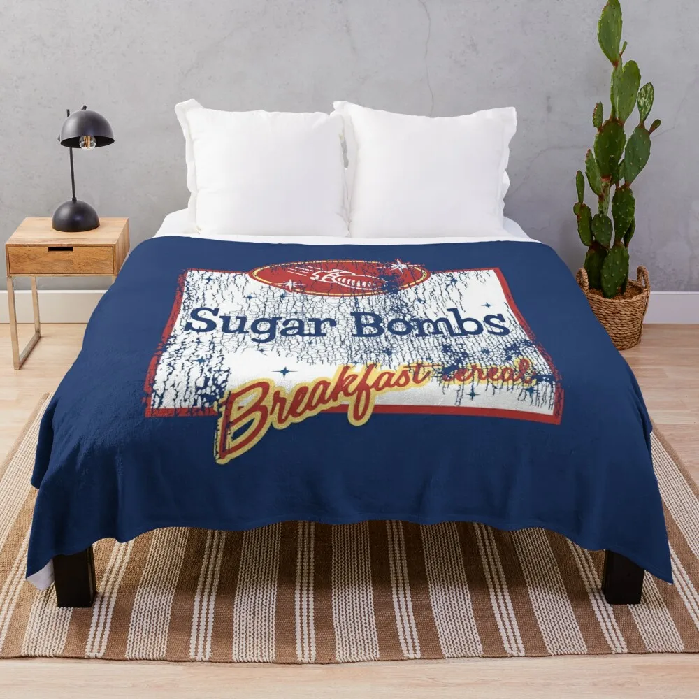 Ношенное одеяло с логотипом Sugar Bombs (полное) Детские дизайнерские одеяла