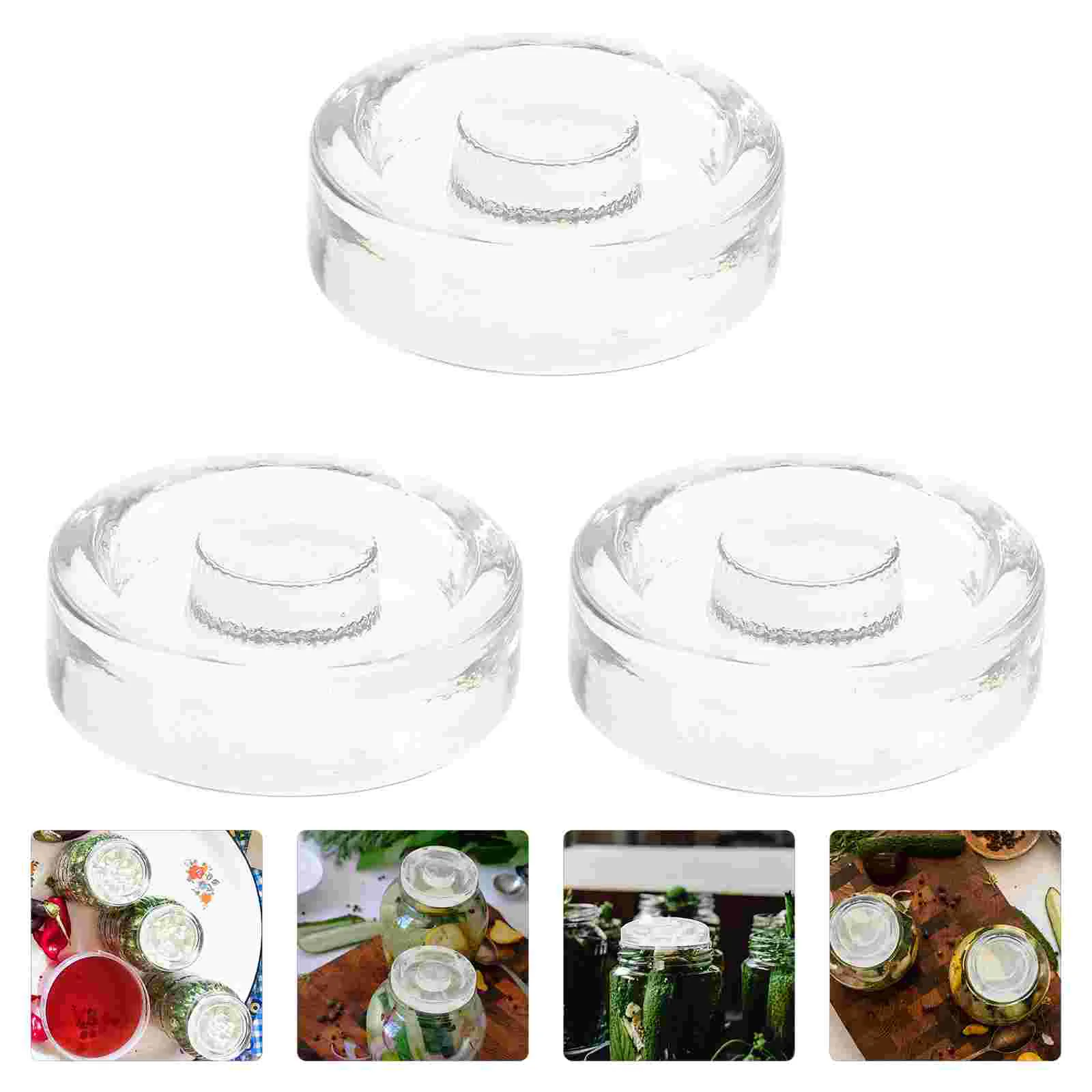 

Fermentation Lids Weights Fermenting Glass Jar Jars Mason Lid Weight Mouth Wide Kit Canning Pickle Crock Pickles Can Pickling