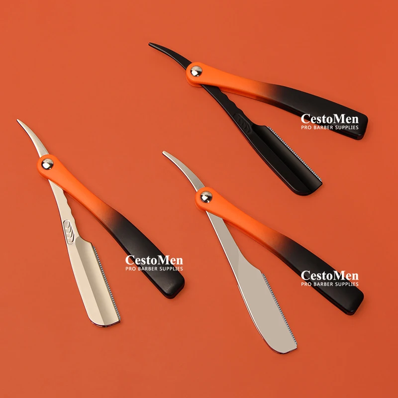 

Профессиональный парикмахерский бритвенный станок cstomen для бритья волос прямой мужской бритвенный нож держатель лезвий из цинкового сплава парикмахерские инструменты для стрижки