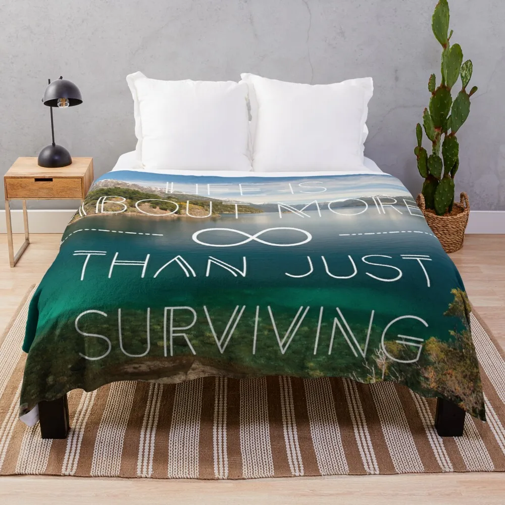 

Life Throw Blanket Flannel Blanket Hairy Blanket Decorative Blankets