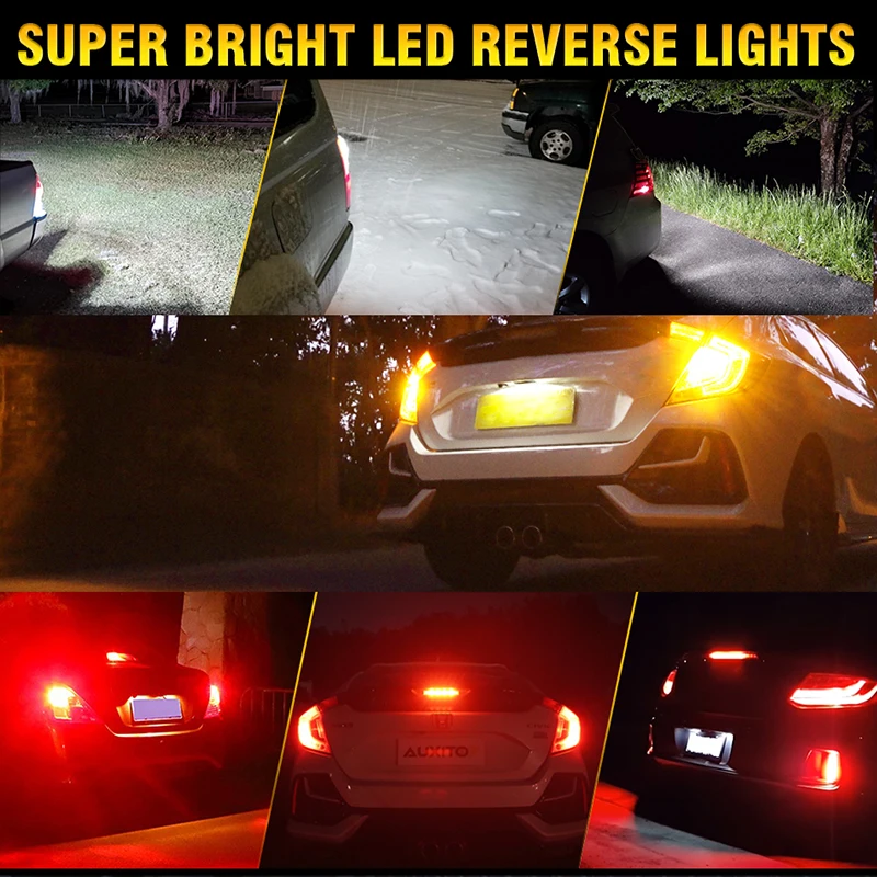 2X T20 LED 7440 7443 Led WY21W W21W Светодиодные лампы Автомобильная сигнальная лампа T25 P21W 3156 3157