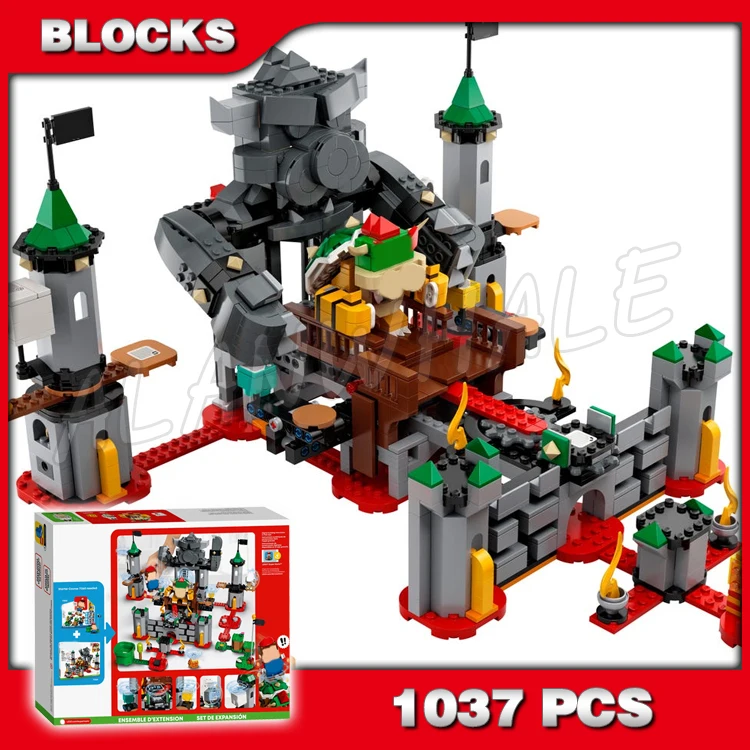 

1037pcs Castle Boss Battle Expansion Set Final Stage Tower Lava Flame Games 60030 Building Blocks Toys Compatible With Model