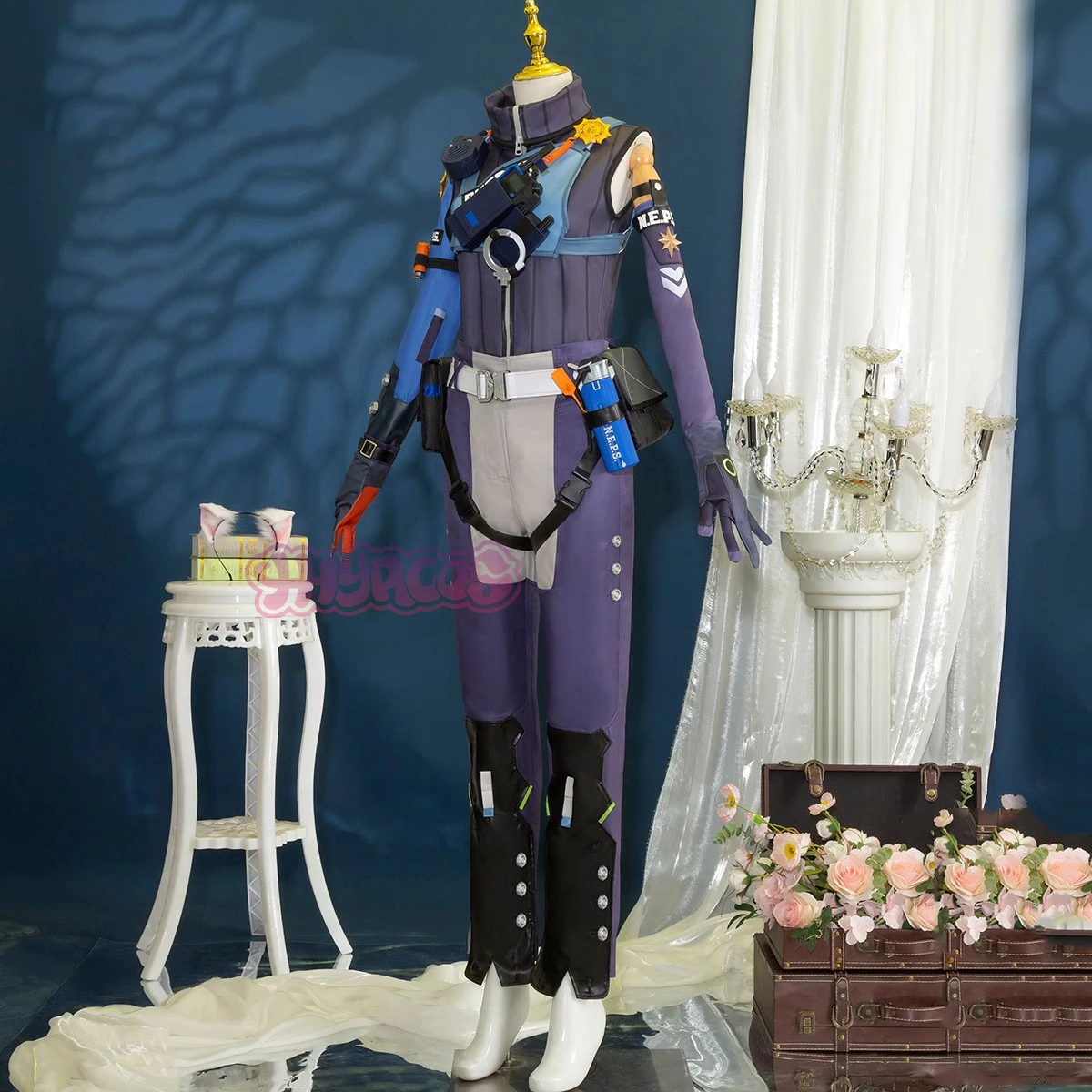 Anime Seth Lowell Cosplay Costume Tail Wig Game Zenless Zone Zero Cos Men's Ears Props Set