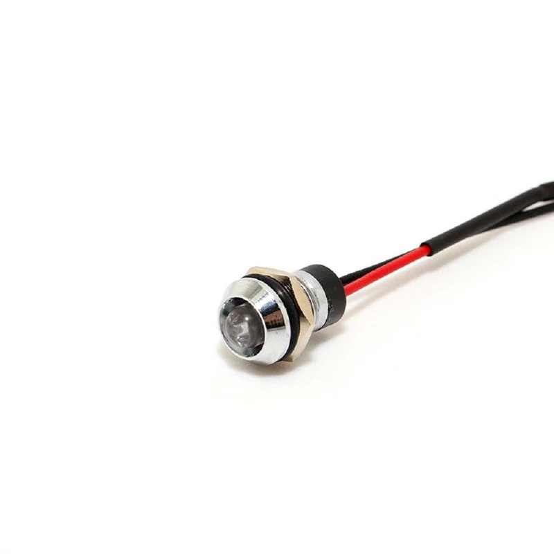 

Metal Indicator Light Panel Boat Car Dash Holder Lamp Multi-Color 10mm