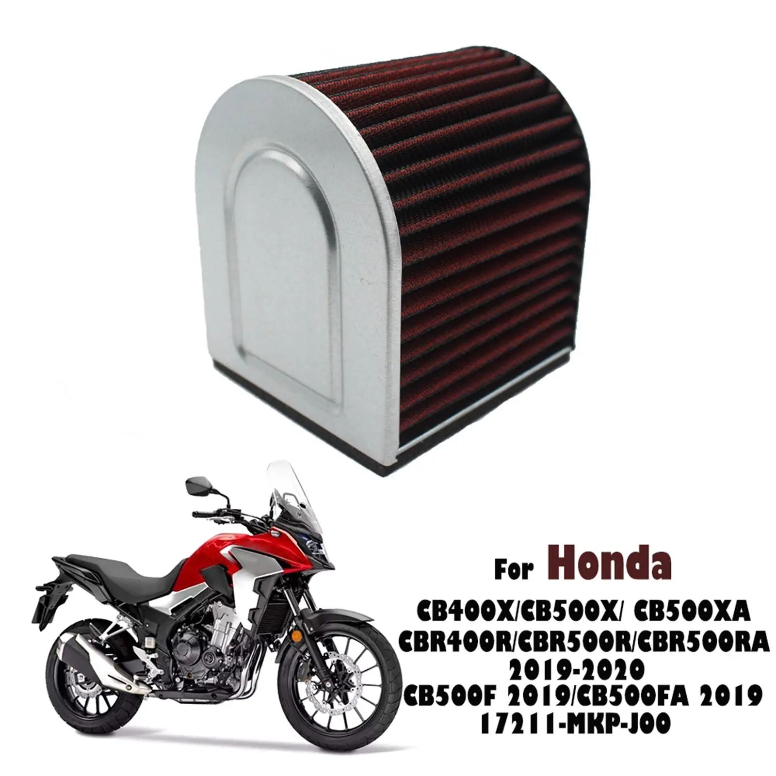 

Motorcycle Air Intake Filter Cleaner 17211-Mkp-J00 Air Filters Motorcycle Parts for Honda CB400x CB 500F CB 500x CBR500RA
