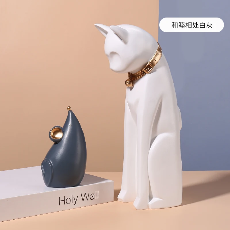 

Современные креативные статуэтки, миниатюры, стол для кошки, милый подарок для девушки, статуэтки из смолы, миниатюры, Ремесла, Декор, аксесс...