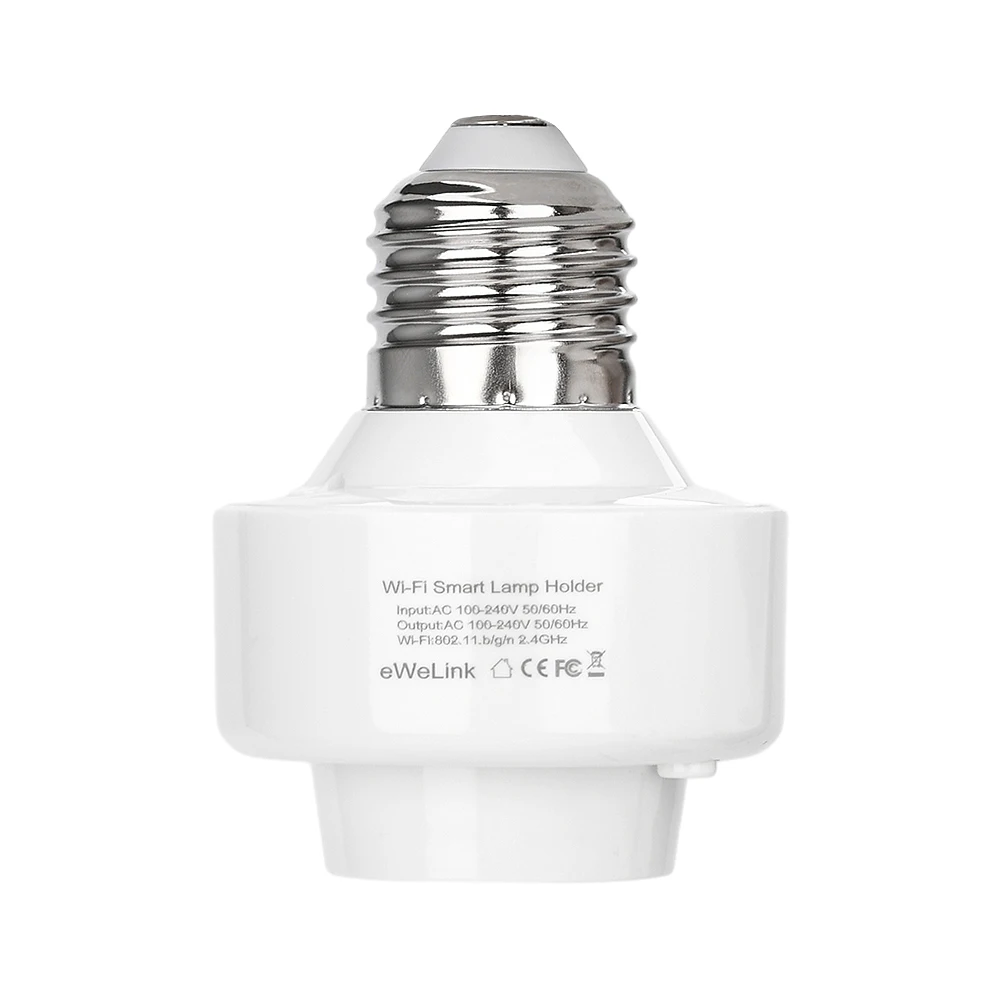 

Wi-Fi мини умный держатель лампы E26/E27 светодиодные лампы адаптер световая розетка через приложение eWelink голосовое управление умный дом AC 100-240 В
