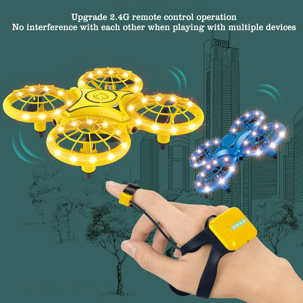 

BV-S1 мини-Дрон с HD-камерой, препятствующий падению, Радиоуправляемый квадрокоптер с высотой, внутренний и наружный индукционный Дрон, детская игрушка