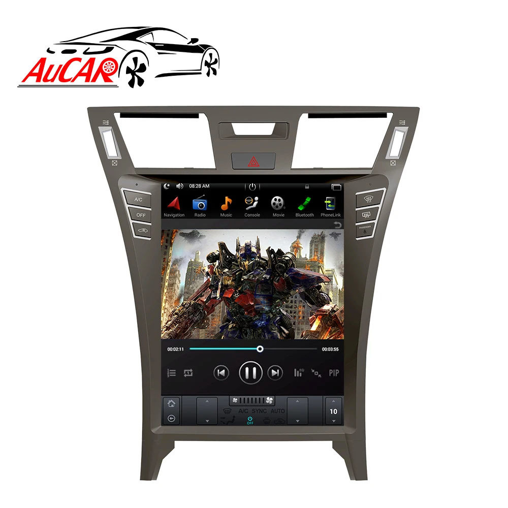 AuCar 12 1 &quotAndroid 9 GPS навигация автомобильное радио видео Тесла экран авто стерео