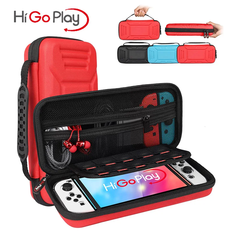 HIGOPLAY  Case for Nintendo Switch & OLED Model Protective Hard Portable Travel Carry Case Shell Pouch for Nintendo Switch Conso