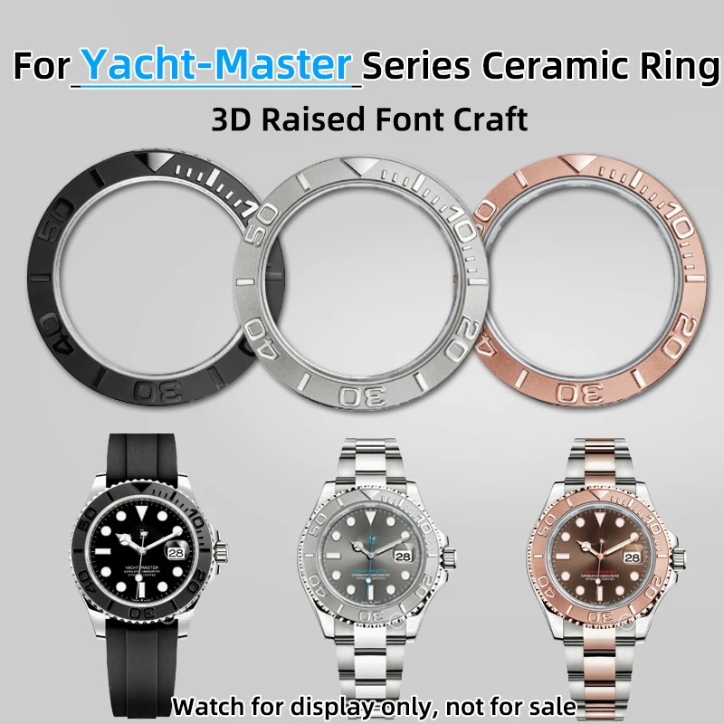 Керамическое кольцо-часы для яхты Rolex объемные часы со скошенным шрифтом цельные