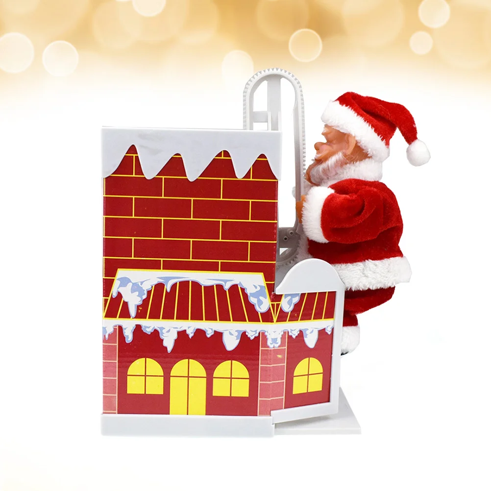 

Cartoon Christmas Gift Santa Claus Music Electric Toy Climbing Chimney Musical Toys