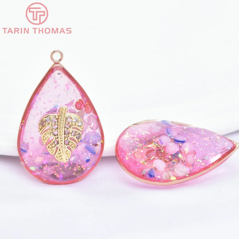 Латунная фурнитура для изготовления ювелирных изделий сделай сам 6 шт. 24 к