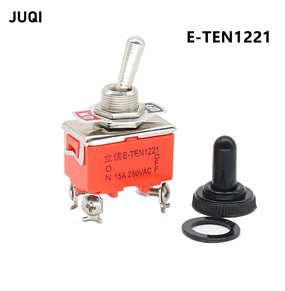 1 шт. E-TEN1221 15A 250VAC 4PIN ON-OFF рычажный переключатель, клавишный переключатель питания, микропереключатель, оранжевый