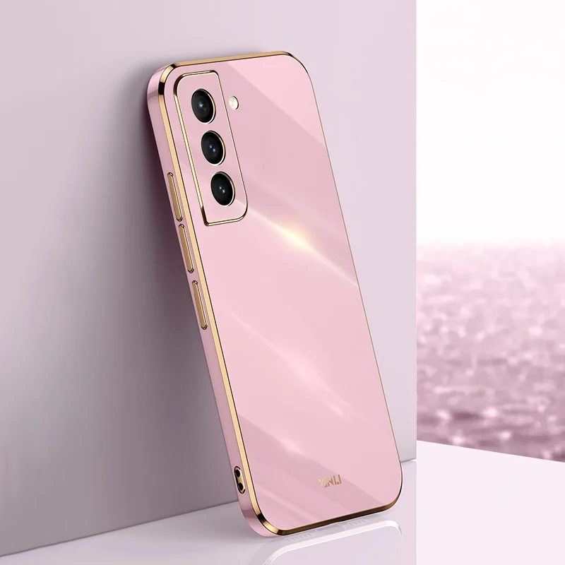 Plating Soft Phone Case For Samsung Galaxy A53 A52 A52S 5G S23 S22 S21 Ultra S20 FE S10 Plus S21FE A72 Full Protective Covers on
