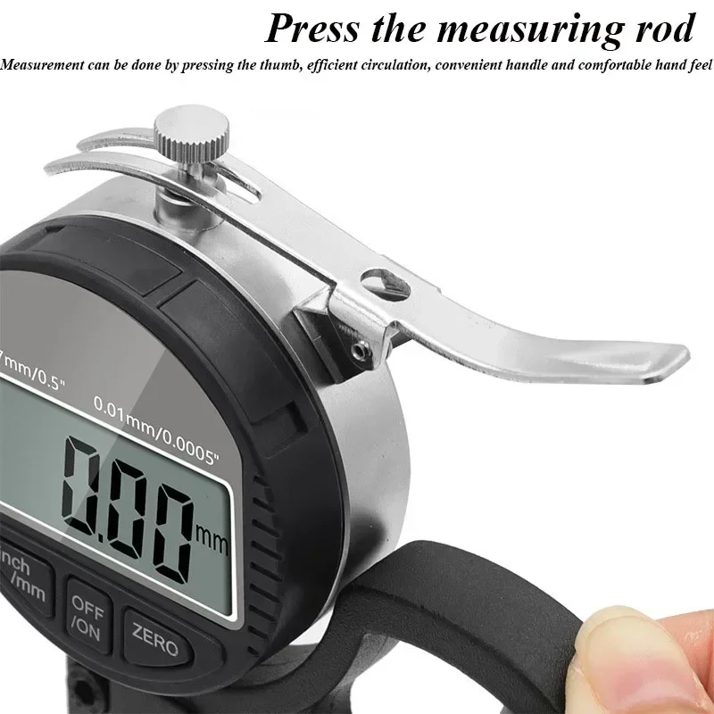 Цифровой толщиномер Ranage 0-12 7 мм электронный в процентах точный микрометр 0 01 мм/0 001