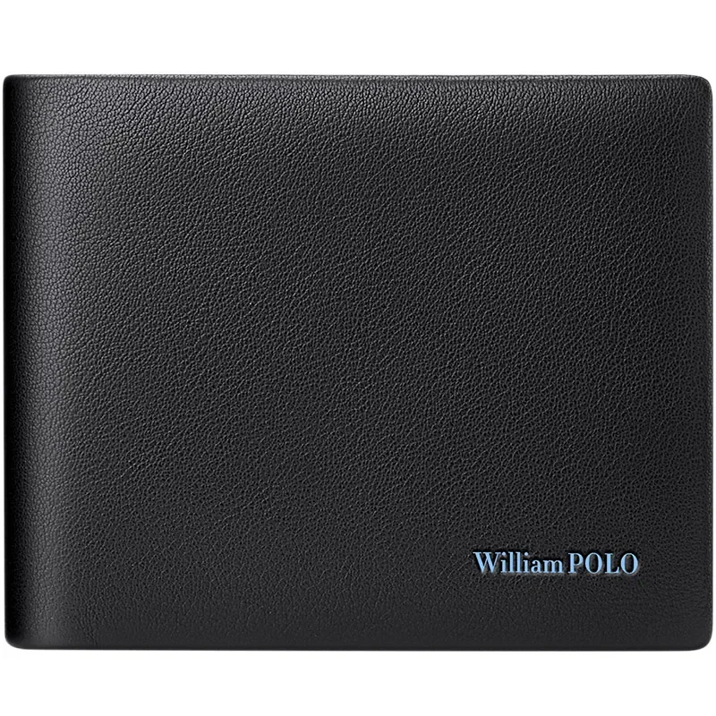 Кошелек мужской кожаный роскошный короткий бумажник большой вместимости зажим