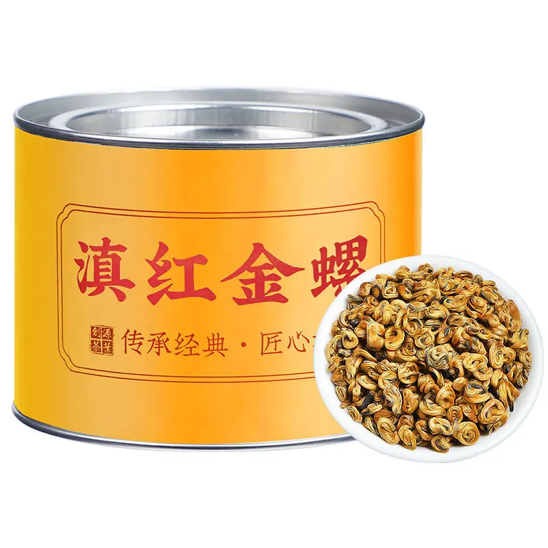 

Organic Yunnan Fengqing Golden Bud Snail Dian Hong Black Tea Without Teapot Selenium Enrichment Dianhong No Tea Pot