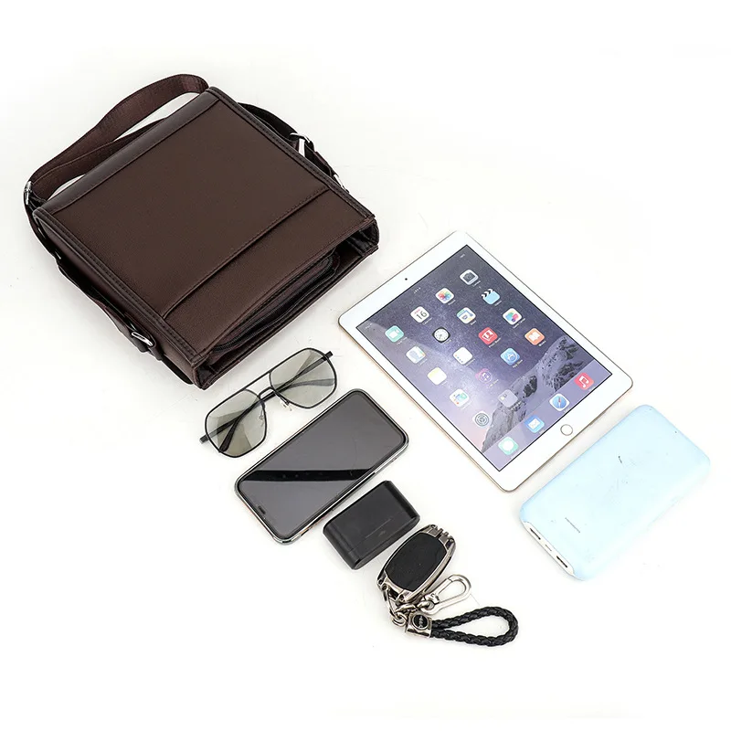 Luxury Brand Vintage Man Bags Leather Shoulder Bag For Men Business 2023 Waterproof Crossbody Bag Male Fashion Casual Handbag