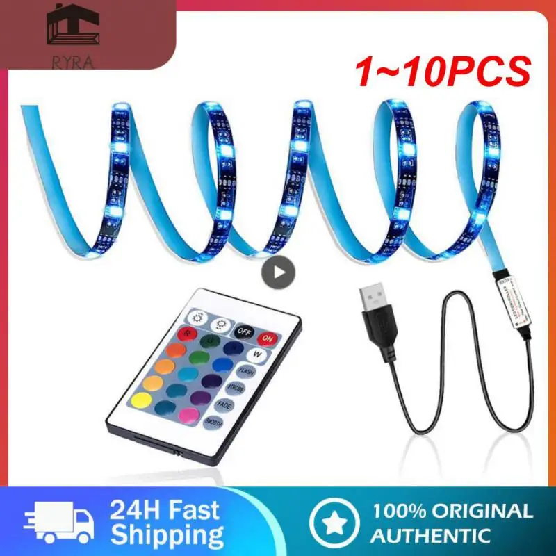 

1~10PCS 5050 RGB Led Strip Lights 1M-30M 5V USB led strip TV BackLight Room Decoration Led Tape Diode Flexible Ribbon