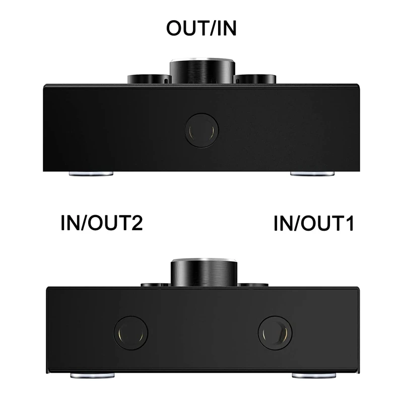 

3.5mm Switch 2 In 1 Out / 1 In 2 Out Two-way Signals Switchers with Metal Shell Switchers Accessories