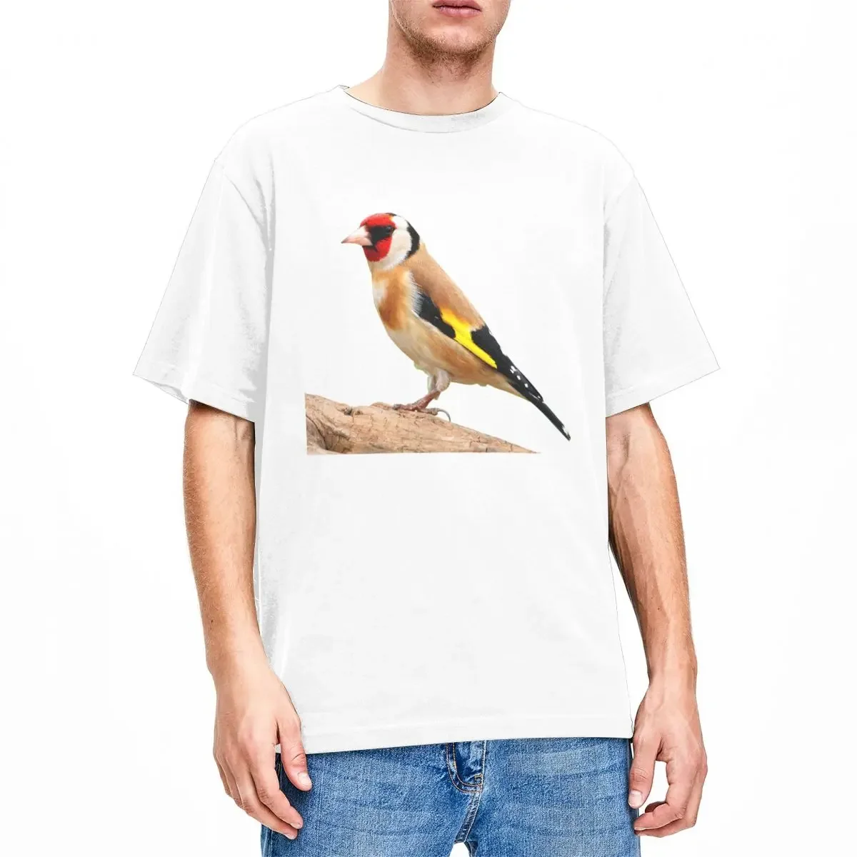 Футболка с изображением красивой птицы и золотого оттенка модные футболки