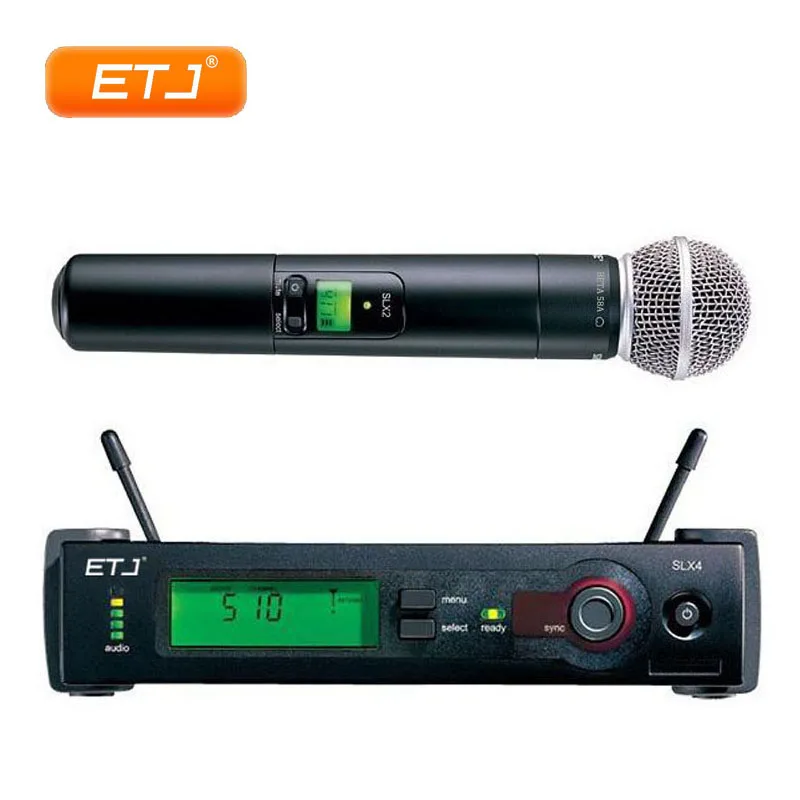 

SLX UHF двойная Беспроводная микрофонная система караоке SLX24/BETA58 микрофон для выступлений на сцене церкви