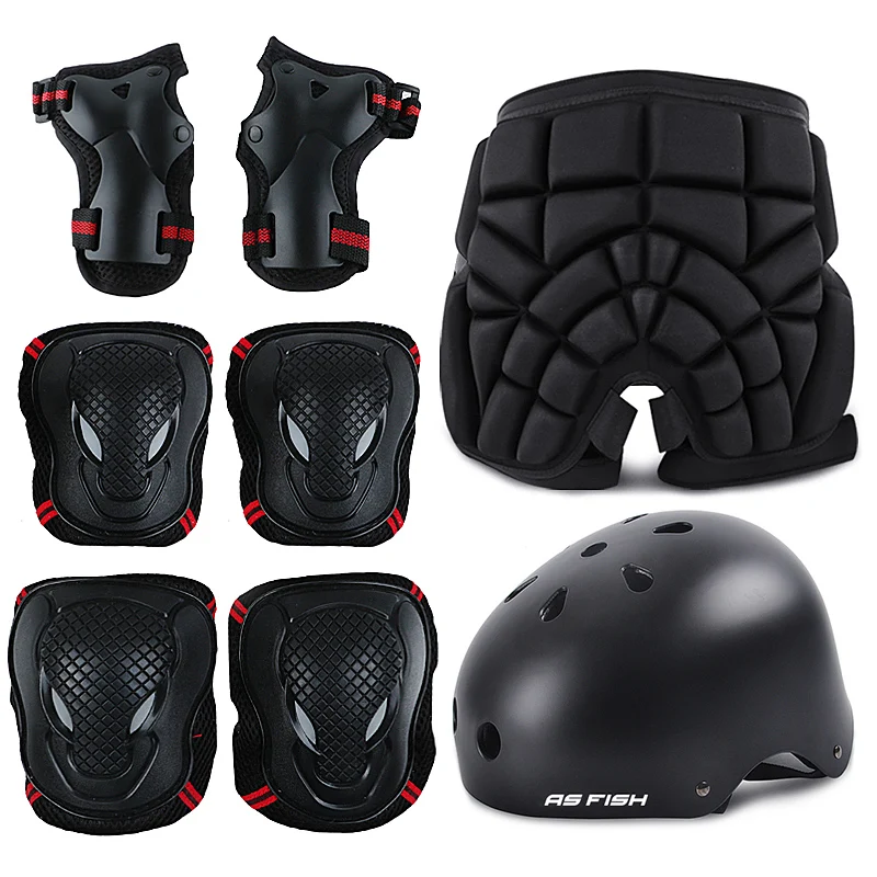 Ice Roller Skating Protective Gear Elbow Hip Pads Wrist Safe