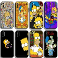 the simpsons phone case for xiaomi note 10 pro lite 10s 10 pro lite shockproof original soft tpu carcasa funda silicone cover