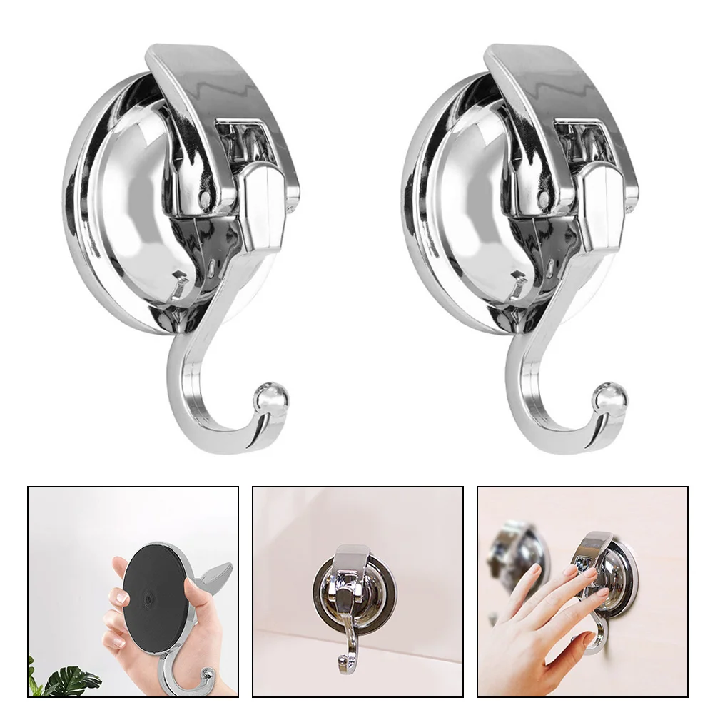 

2 Pcs Suction Cup Hooks Wall Traceless Hooks Wall Hanging Hooks Coat Hook Hanger