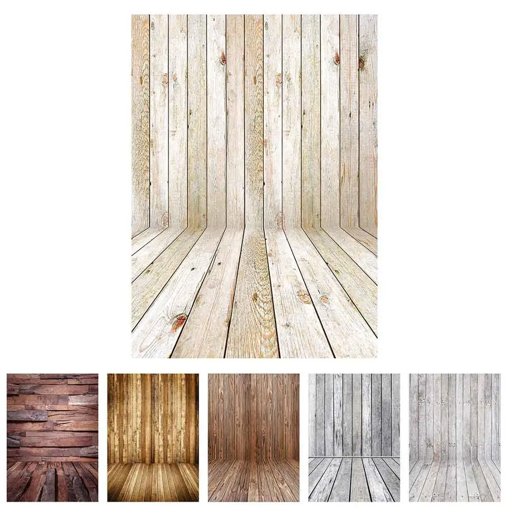 

Wooden Wall Floor Photographic Backgrounds Children Baby Vinyl Cloth Photo Backdrops for Photo Studio Fundo Fotografia