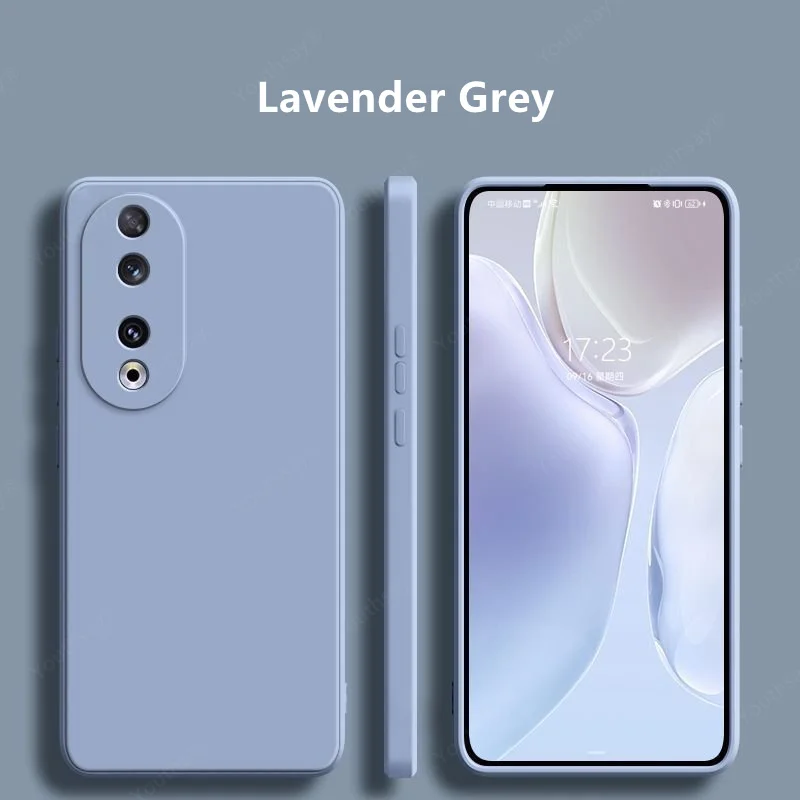 Liquid Silicone Case For Honor 90 Cover For Huawei Honor 90 Funda Shell Coque Soft TPU Phone Bumper for Honor 90