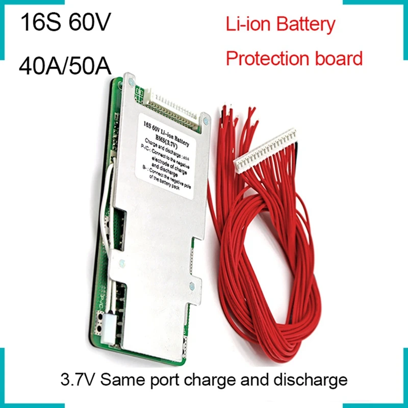 Плата защиты литий-ионного аккумулятора BMS 3 7V с тем же портом PCM 60V 20Ah 30Ah 50Ah 60Ah