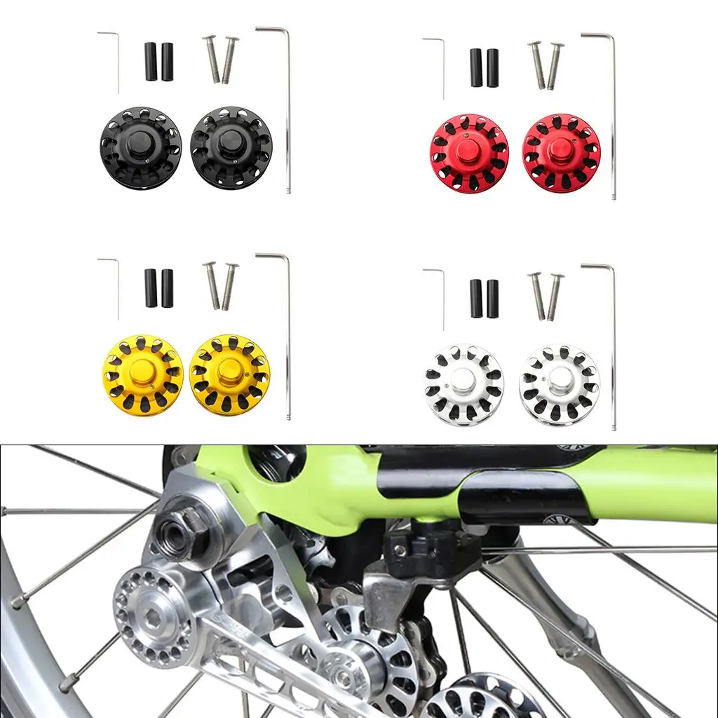 

Bike Chain Tensioner Roller Lightweight Adjuster Wheels 1/2/3/6 Speed Pulley