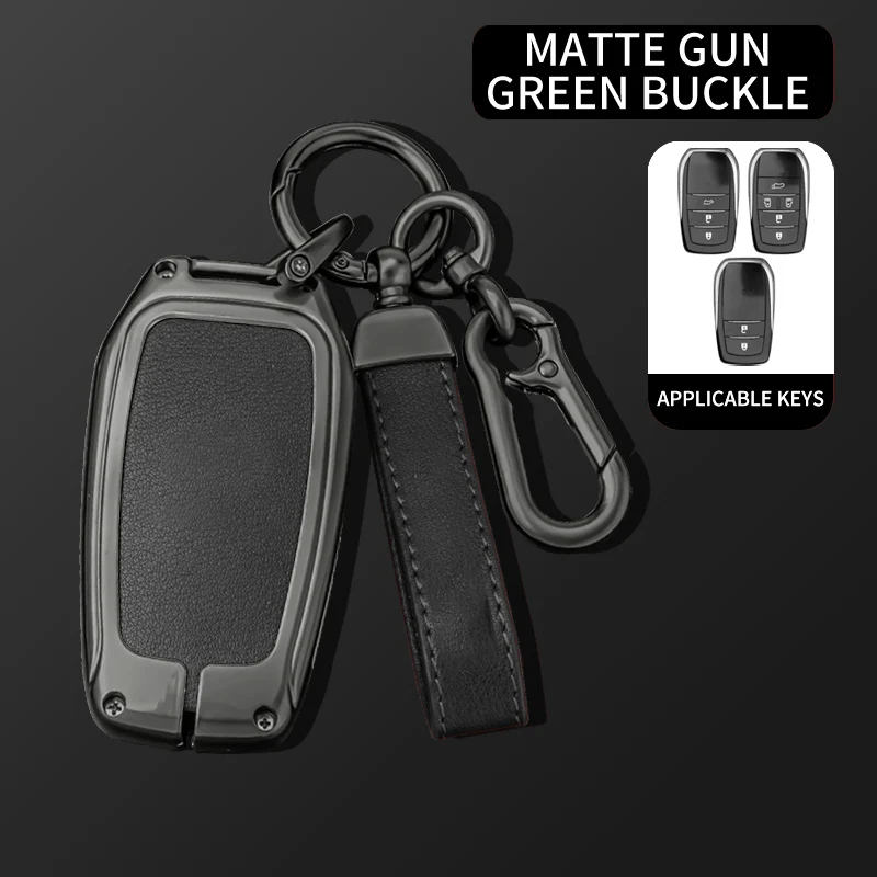 Чехол для автомобильного ключа из сплава для Toyota RAV4 Yaris Cross Corolla Land Cruiser 200 Crown Camry 2024, защитный чехол для ключа, аксессуары