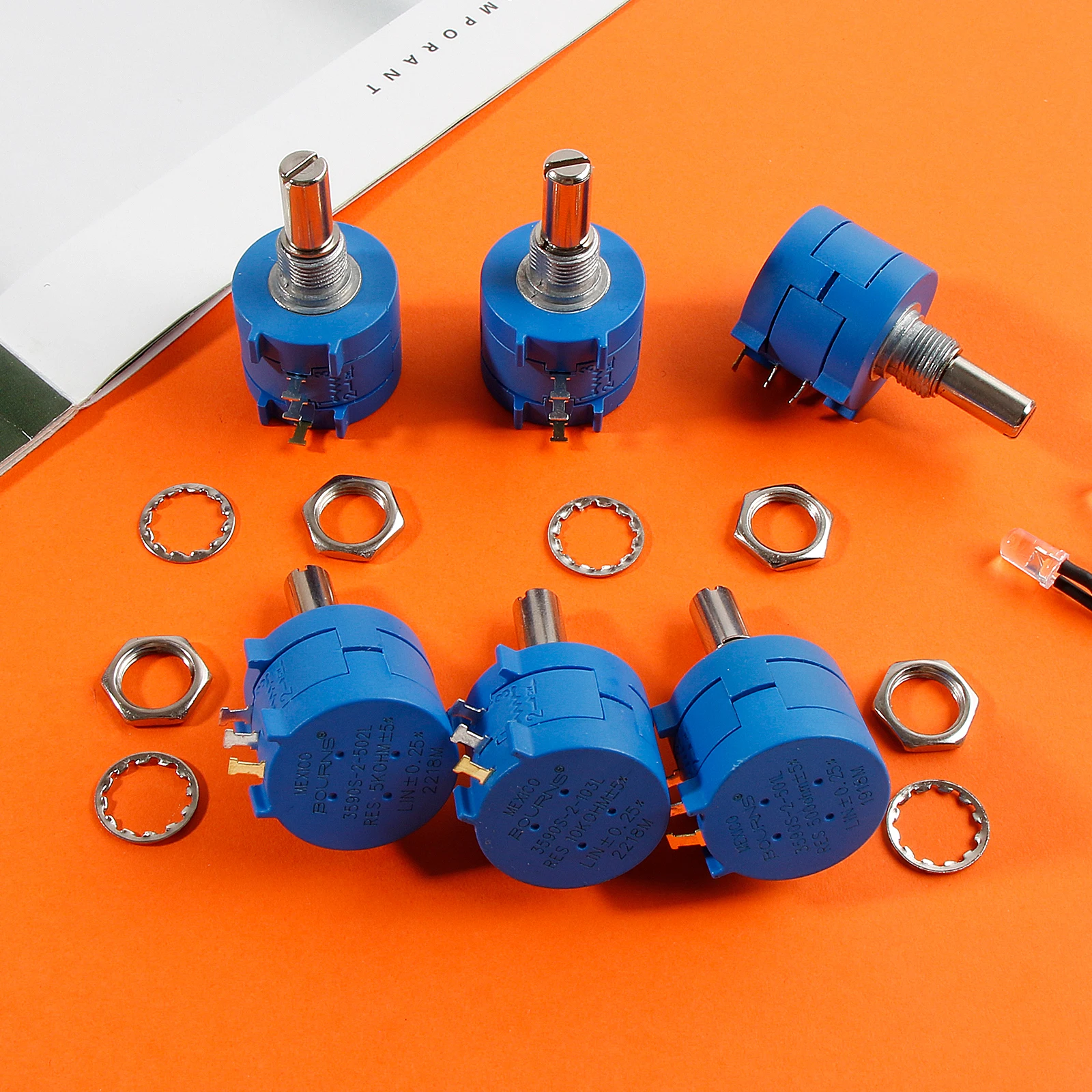 3590s потенциометр многооборотный проволочный 100R 200R 500R 1K 2K 5K 10K 20K 50K 100K