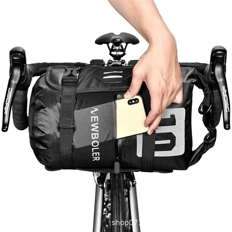 

KEMITAC Bicycle Bag Waterproof Handlebar Bag Front Tube Riding Bag Mountain Bike Frame Bag Road Bike Dry Bag