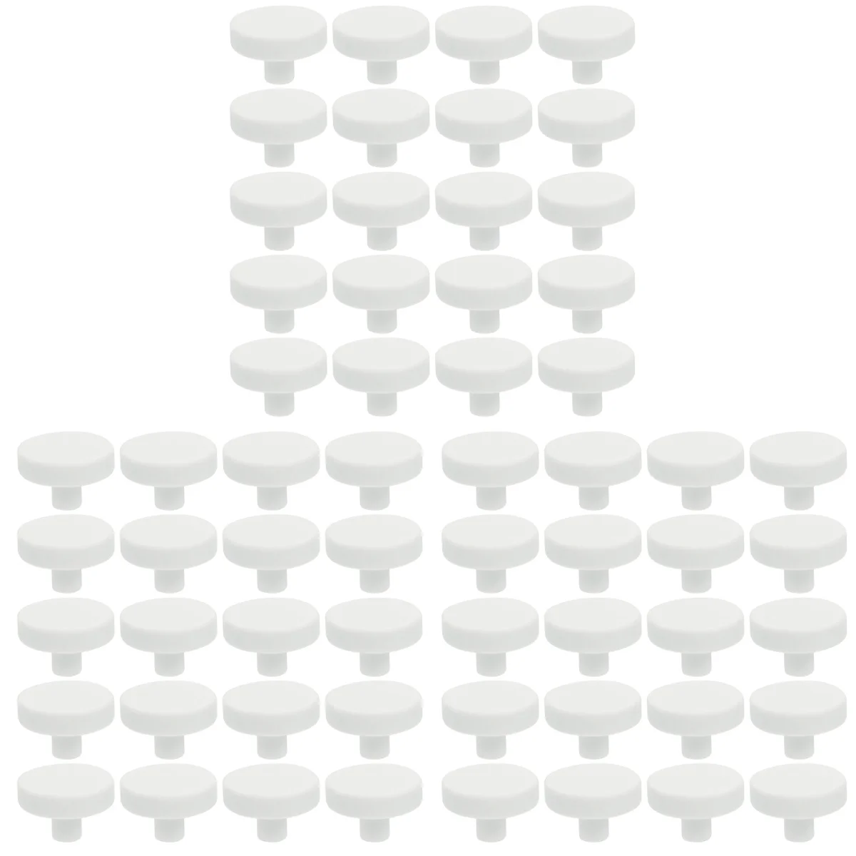 

60 Pcs Aquarium Coral Support Coral Reproduction Base Coral Frag Rack (White)