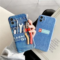 jeans personality soft case for iphone 13 12 11 pro max mini 7 8 plus xr x xs max se phone cover fashion luxury imd fundas capa