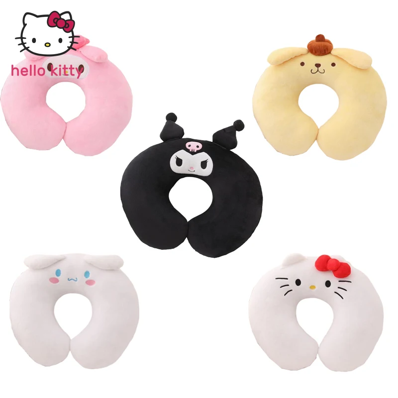 

Hello Kitty Fashion Cute Girl Heart Cartoon Car Headrest U-Shaped Aircraft Travel Neck Pillow